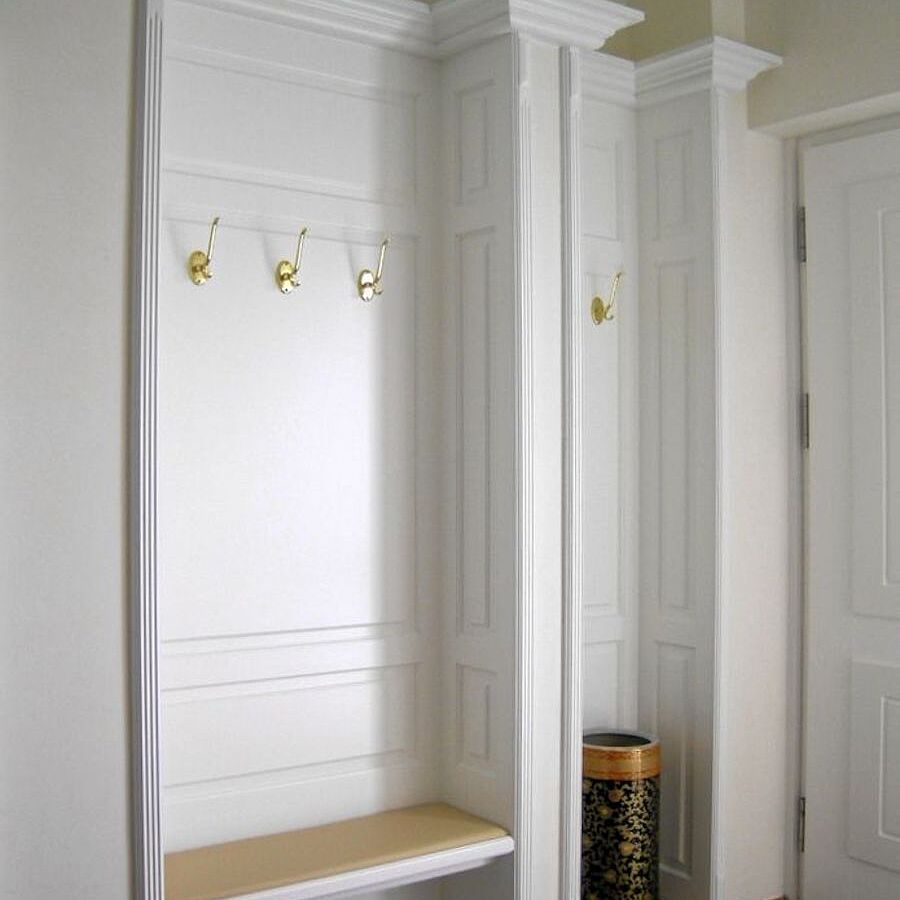 Garderobe in Weißlack