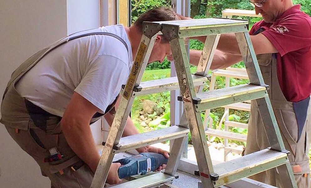 Fenstermontage - Schreinerei Josef Schneider Kirchdorf